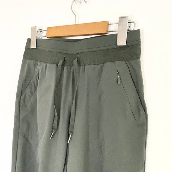 Kyodan Olive Green Elastic Waist Slouchy Dri Fit Jogger Traveller Pants Sz XS - Picture 3 of 9